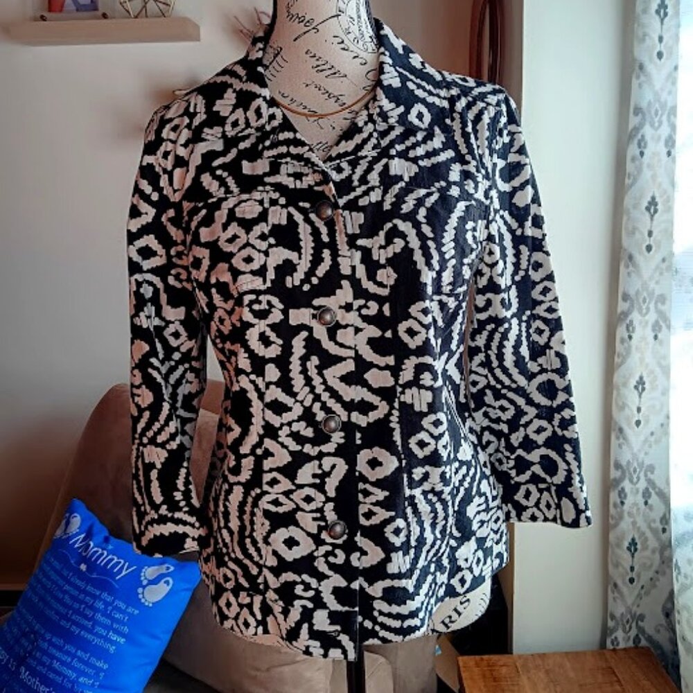 Sale Chico's Quarter Sleeve Jacket